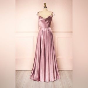 Sophisticated Mauve Maxi Dress